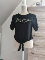 Prachtig t shirt met sierlijk knoop detail., Maat 38/40 (M), Zwart, Ophalen of Verzenden, Zo goed als nieuw