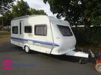 Hobby De luxe 450 UB Vast Bed en Rondzit+Mover, Caravans en Kamperen, Hobby, Bedrijf, 750 - 1000 kg, Schokbreker