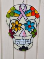 Tiffany glas in lood skull, Ophalen of Verzenden