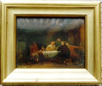 Taverne - Charles Rochussen [CR] [1814-1894]- eikenpaneel beschikbaar voor biedingen