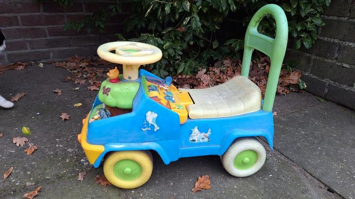 Winnie de Pooh Loopwagen met duwstang, Kinderen en Baby's, Speelgoed | Buiten | Voertuigen en Loopfietsen, Gebruikt, Loopvoertuig