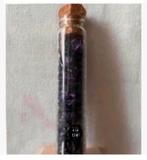 2 x Buis amethist en bergkristal op houten voet, pr.p.stuk, Nieuw, Ophalen of Verzenden, X, X