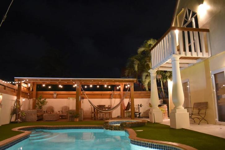 Huis / villa prive zwembad Jacuzzi Aruba Kerstvakantie, Vakantie, Vakantiehuizen | Nederlandse Antillen, Aruba, Landhuis of Villa