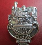 Mooi theelepeltje locomotief bello hoorn stoomtram verzilv., Ophalen of Verzenden, Zo goed als nieuw, Tram, Overige typen