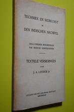 Techniek en sierkunst in den Indische Archipel 1914-, Antiek en Kunst, Ophalen of Verzenden