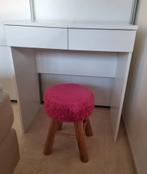 Ikea Brimnes toilettafel kaptafel make up tafel met krukje, Ophalen, Kunststof, Gebruikt, 50 tot 100 cm