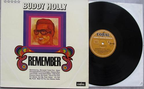 Zeldzame Coral LP Remember Buddy Holly Coral SIXTIES, Cd's en Dvd's, Vinyl | Pop, Gebruikt, 1960 tot 1980, 12 inch, Ophalen of Verzenden