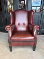 Oorfauteuil Old Saddle  Kastanjebruin izgs, Landelijk Chique, Zo goed als nieuw, Lounge Atelier, 50 tot 75 cm