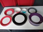 Hema Ceramic Premier servies rood, paars zwart grijs blauw, Huis en Inrichting, Keuken | Servies, Gebruikt, Ophalen of Verzenden