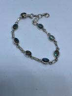 Prachtige zilveren armband met labrador, Overige materialen, Blauw, Nieuw, 5646JA