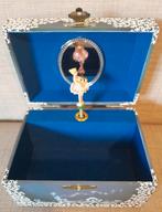 Vintage sieradenkistje muziekdoos jaren 80 / 90, Ophalen of Verzenden, Zo goed als nieuw, Blauw, Hardcase