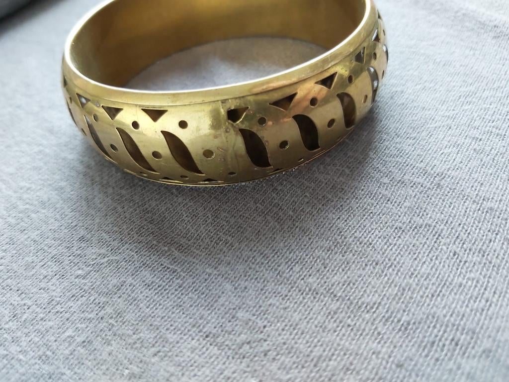 Nieuwe gouden kleur armband, Sieraden, Tassen en Uiterlijk, Armbanden, Ophalen, Nieuw, Goud, Staal