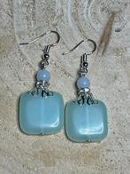 Uitverkoop! Oorbellen met kwarts en jade, verilverd., Sieraden, Tassen en Uiterlijk, Oorbellen, Verzenden, Nieuw, X, X