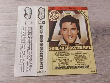 ELVIS PRESLEY - ELVIS SEINE 40 GRÖSSTEN HITS (CASSETTEBANDJE beschikbaar voor biedingen