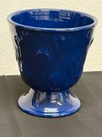 Vintage / retro “ boomschors” motief bloempot 1op voet, Tuin en Terras, Bloempotten, Rond, Binnen, Ophalen of Verzenden, Aardewerk