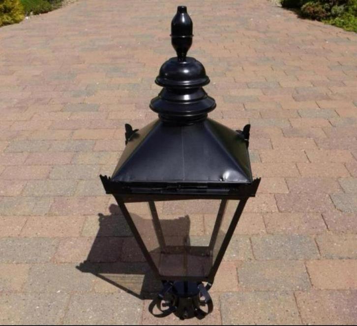 Grote Zwart Victoriaanse Stijl Lantaarn lamp verlichting NEW, Antiek en Kunst, Antiek | Lampen, Ophalen of Verzenden
