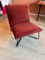 Bordeaux Rode Velours Fauteuil, Huis en Inrichting, Stoelen, Ophalen, Zo goed als nieuw, Rood, Eén