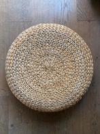 Alseda Poef/Bijzettafel - Zo Goed Als Nieuw!, Ophalen, Minder dan 50 cm, Rond, Riet of Rotan