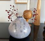 Vintage vaas pot blauw keramiek gesigneerd, Huis en Inrichting, Woonaccessoires | Vazen, Blauw, Aardewerk of Porselein, Ophalen of Verzenden