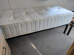 Bed 1 persoons met lattenbodem en z.g.a.n matras Abi, 190 cm of minder, 70 cm of minder, Eenpersoons, Metaal