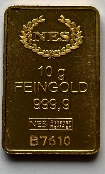 Goudbaar 10 gram beschikbaar voor biedingen