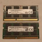 16GB 2x 8GB Micron PC3L DDR3L 1600MHz SODIMM laptop geheugen, Computers en Software, RAM geheugen, 16 GB, Ophalen of Verzenden