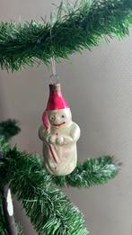 Vintage Kerstbal Sneeuwpop met bezem., Diversen, Ophalen of Verzenden, Zo goed als nieuw