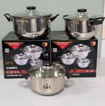 NIEUW - Mercury Haus Jumbo 6-delige pannenset MC-1855 pannen, Nieuw, Pannenset, Ophalen of Verzenden, H