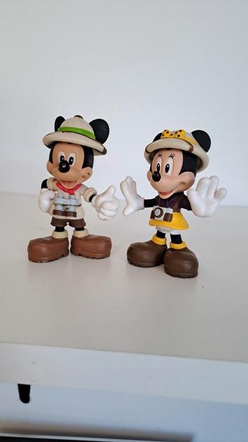 Mickey mouse en minnie safari poppetjes  beschikbaar voor biedingen