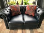 Zeer mooie leren Chesterfield 2zit”s bank +certificaat, Ophalen, Chesterfield, Tweepersoons, Zo goed als nieuw