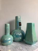 Nieuw 3 vazen van DK/Daan Kromhout, model Daira pearl aqua,, Huis en Inrichting, Woonaccessoires | Vazen, Overige kleuren, Aardewerk of Porselein