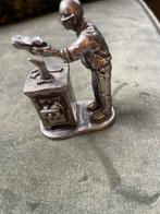 Vintage Tinnen Schoenmaker Beeldje, Ophalen of Verzenden