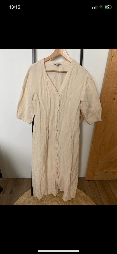 & Other Stories lange jurk maat m  (Paris Atelier), Kleding | Dames, Jurken, Zo goed als nieuw, Maat 38/40 (M), Beige, Onder de knie