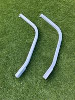 Davits, wit, staal, voor spiegelmontage, Ophalen, Gebruikt, Dekbeslag, Zeilboot of Motorboot