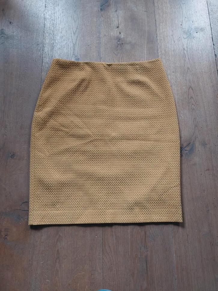 Lynde, Gele Kokerrok Maat 42, Kleding | Dames, Rokken, Gedragen, Maat 42/44 (L), Geel, Boven de knie, Ophalen of Verzenden