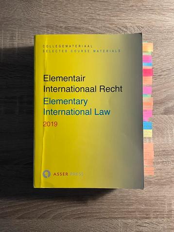 Elementair Internationaal Recht (uit 2019) beschikbaar voor biedingen