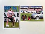 2x Sparta Rotterdam oude kaarten handtekening Karim Touzani, Verzenden, Zo goed als nieuw, Sparta, Poster, Plaatje of Sticker