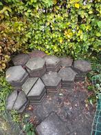 Hexagon tuintegels, ong. 3m2, Tuin en Terras, Tegels en Klinkers, Ophalen, Gebruikt, Minder dan 5 m², Beton