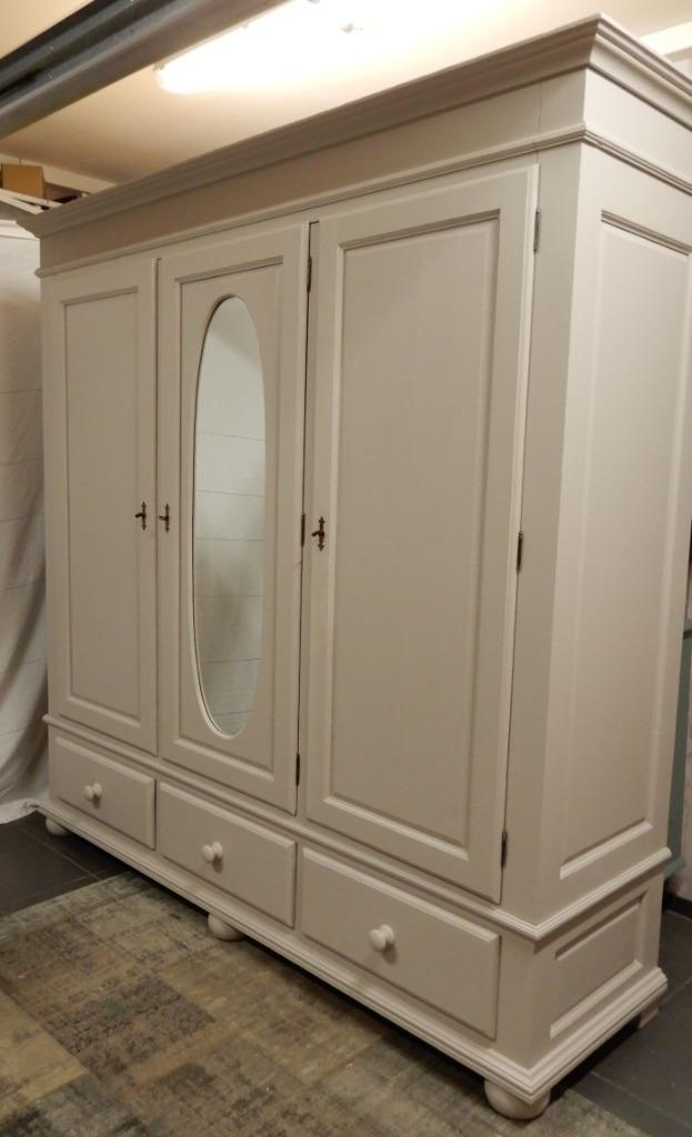 Grenen kledingkast met 3 laden., Huis en Inrichting, Kasten | Ladekasten, Zo goed als nieuw, 150 tot 200 cm, 150 tot 200 cm, 50 tot 75 cm