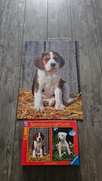 2 Honden Puzzels - Hondjes, Ophalen of Verzenden, 500 t/m 1500 stukjes, Zo goed als nieuw, Legpuzzel