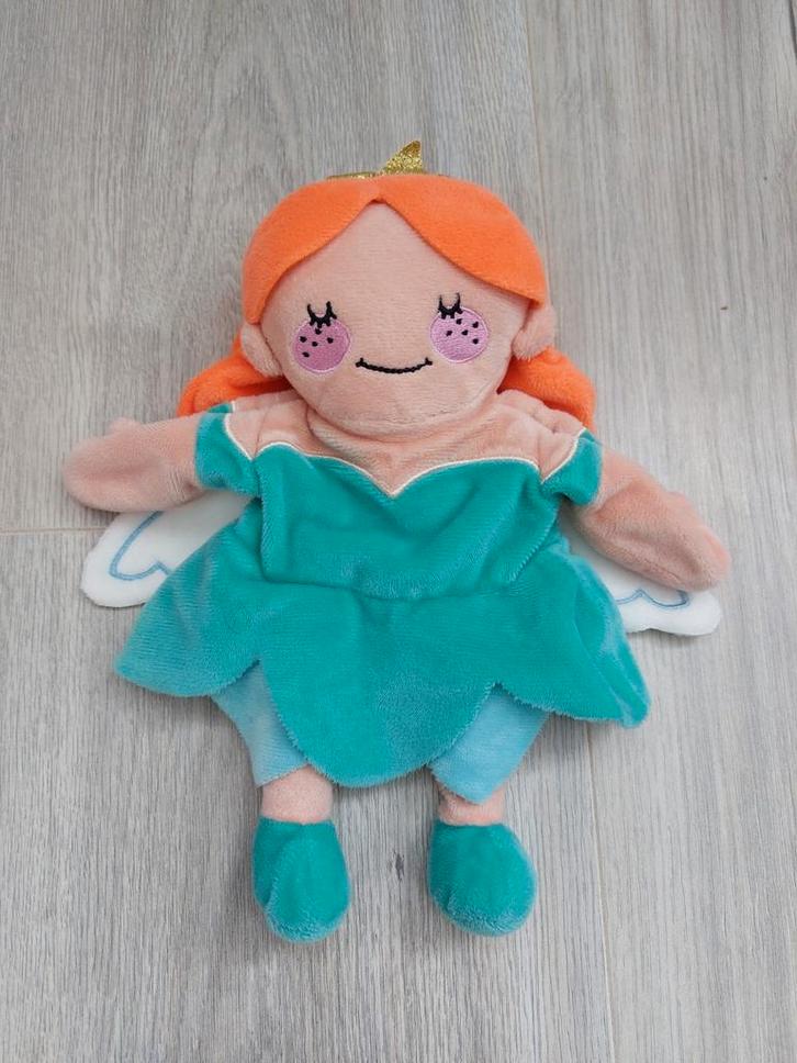 Knuffel handpop Hema fee elf prinses L222, Kinderen en Baby's, Speelgoed | Knuffels en Pluche, Zo goed als nieuw, Konijn, Ophalen of Verzenden