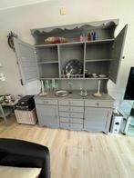 vintage buffetkast, Huis en Inrichting, Kasten | Buffetkasten, Ophalen, Gebruikt, Grenenhout, 25 tot 50 cm