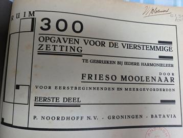 Oude muziekboek 1932, frieso moolenaar igst beschikbaar voor biedingen