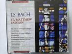 3CD JS Bach - Matthäus Passion - King's College Cambridge, Met libretto, Ophalen of Verzenden, Zo goed als nieuw, Barok