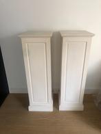 2 houten sokkels / pilaren – landelijke stijl – set van 2, Ophalen, Gebruikt