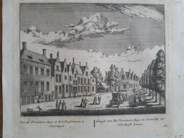 32 Noordwijk Proveniershuis en Vismarkt Kopergravure beschikbaar voor biedingen