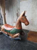 Vintage Massief Houten Hobbelpaard, Antiek en Kunst, Ophalen