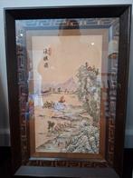 Zilk / silk Chinees Japanse stijl schilderij, Ophalen