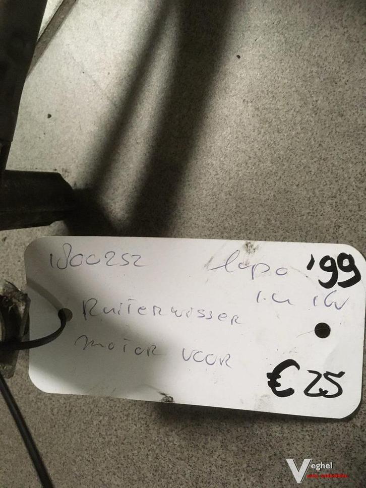 Vw Lupo 1999 ruitenwissermech.+motor, Auto-onderdelen, Ruiten en Toebehoren, Gebruikt, Ophalen of Verzenden