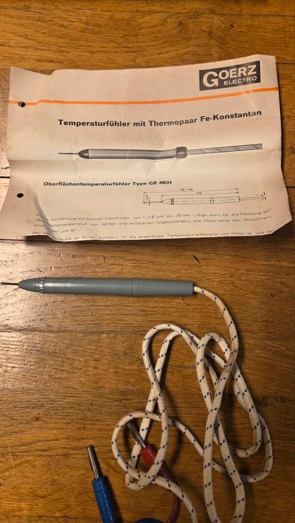 Goerz GE 4831 Temperatuurvoeler, Antiek en Kunst, Antiek | Gereedschap en Instrumenten, Ophalen